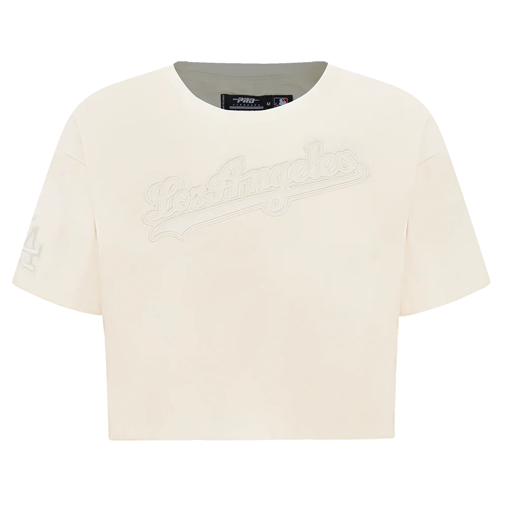 MLB LOS ANGELES DODGERS NEUTRAL WOMEN'S BOXY TOP (EGGSHELL)