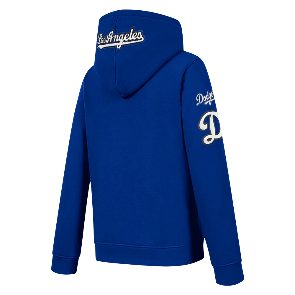 MLB LOS ANGELES DODGERS CLASSIC BIG BOYS FLEECE FULL ZIP HOODIE (DODGER BLUE) - Image 4