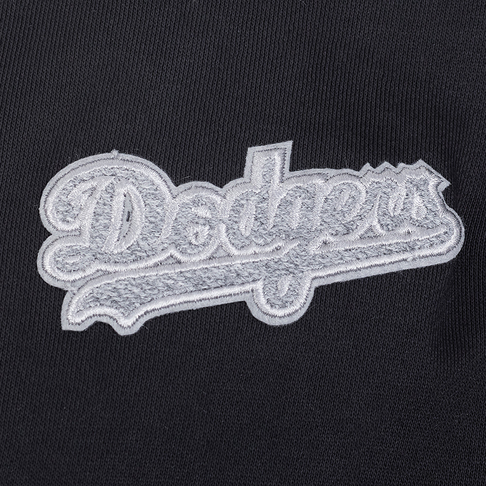 MLB LOS ANGELES DODGERS REVERSE FRENCH TERRY WOMEN'S FLEECE CREWNECK (BLACK) - Image 10