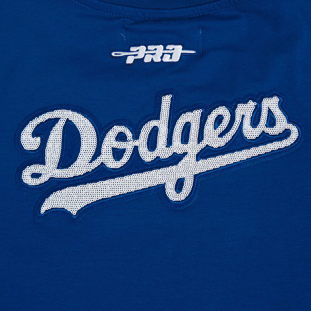 MLB LOS ANGELES DODGERS GAME DAY CLASSICS WOMEN'S DOUBLE KNIT CREWNECK (DODGER BLUE) - Image 11