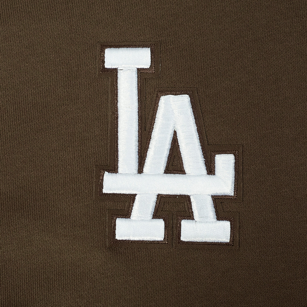 MLB LOS ANGELES DODGERS WINGSPAN WOMEN'S FLC CREWNECK (BROWN) - Image 10