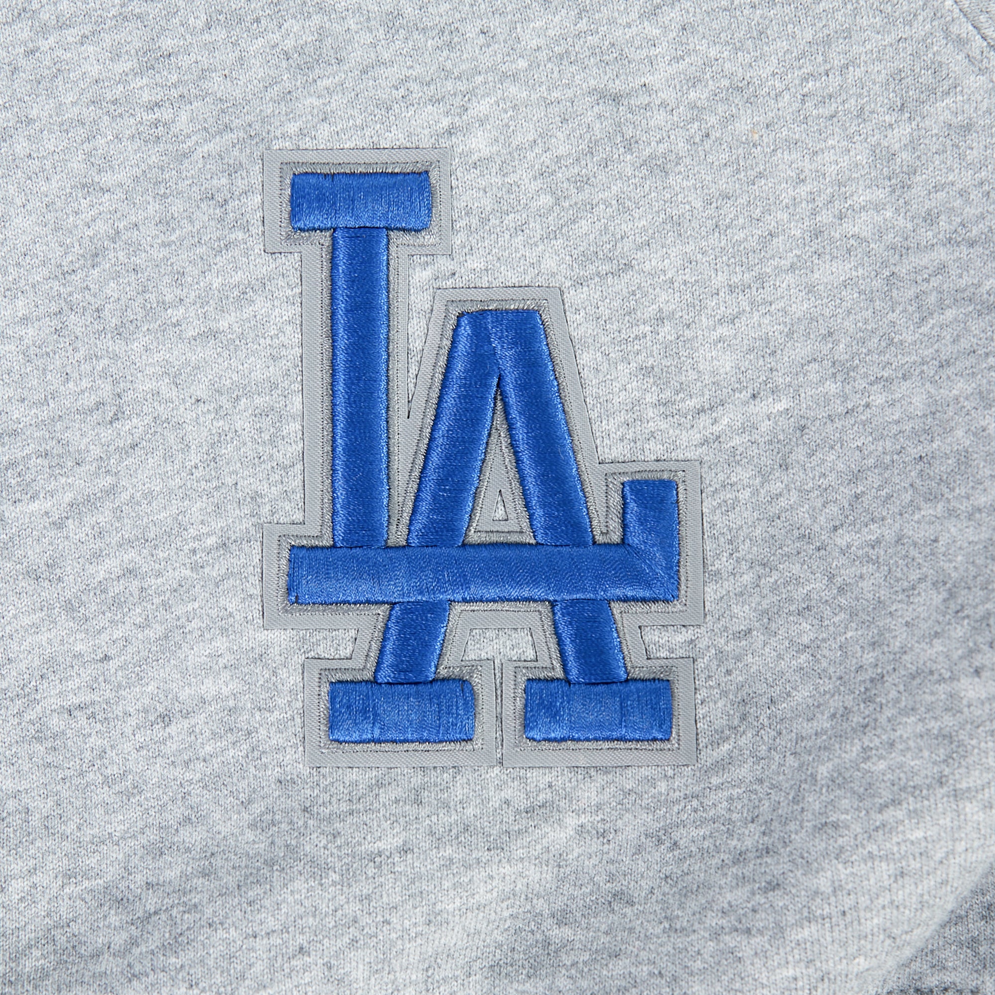 MLB LOS ANGELES DODGERS WINGSPAN WOMEN'S FLC CREWNECK (DARK HEATHER GRAY) - Image 8