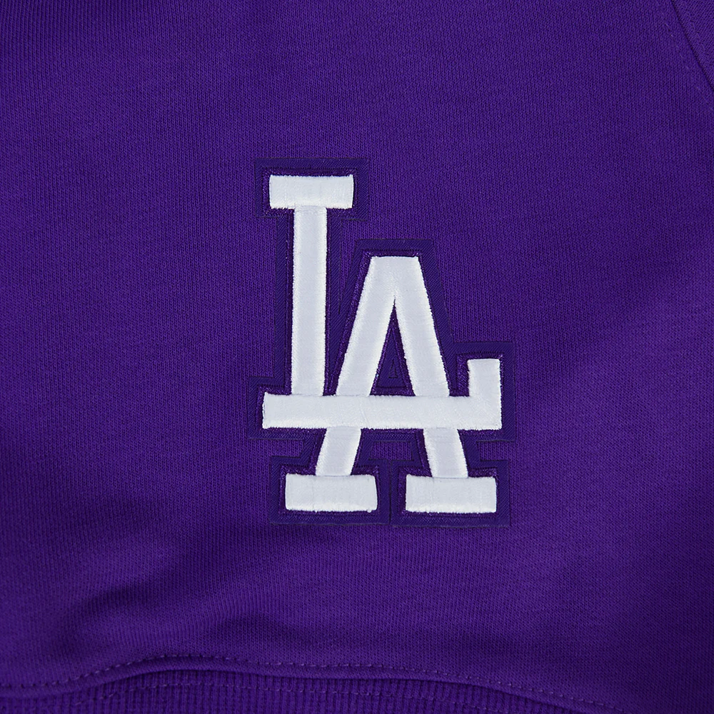 MLB LOS ANGELES DODGERS WINGSPAN WOMEN'S FLC CREWNECK (PURPLE) - Image 11