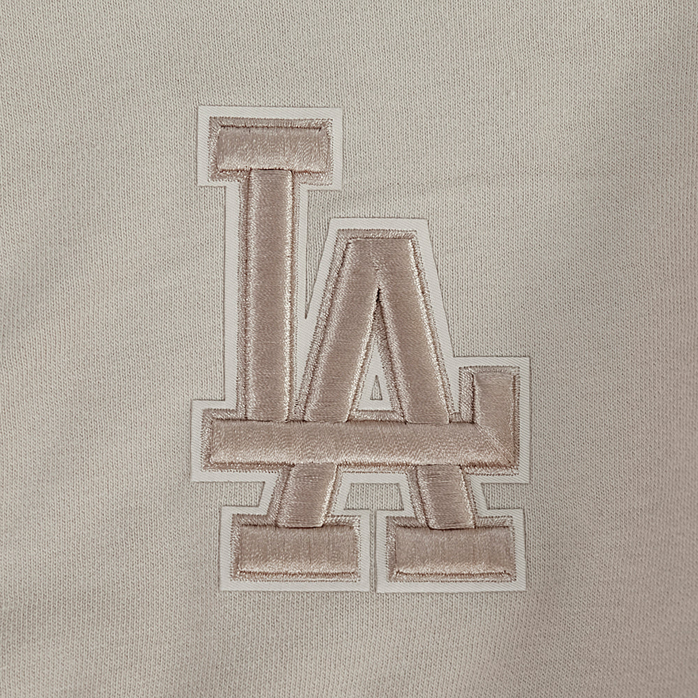 MLB LOS ANGELES DODGERS WINGSPAN WOMEN'S FLC CREWNECK (TAUPE) - Image 6