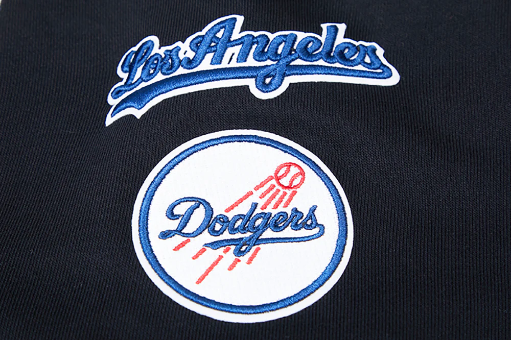 MLB LOS ANGELES DODGERS MASHUP WOMEN'S RIB CREWNECK (BLACK/DODGER BLUE) - Image 6