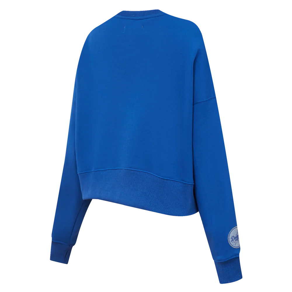 MLB LOS ANGELES DODGERS VARSITY BLUES WOMEN'S CREWNECK (DODGER BLUE) - Image 3