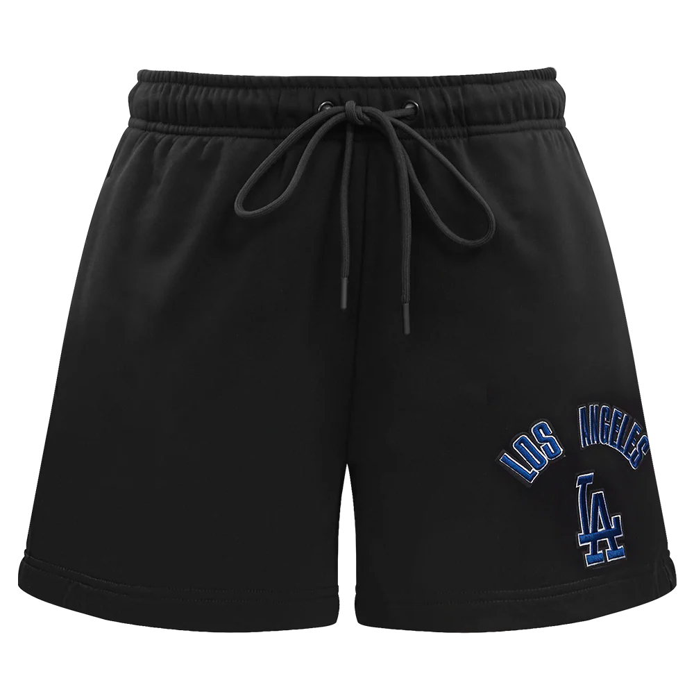 MLB LOS ANGELES DODGERS CLASSIC WOMEN'S FLEECE SHORT (BLACK) - Image 2