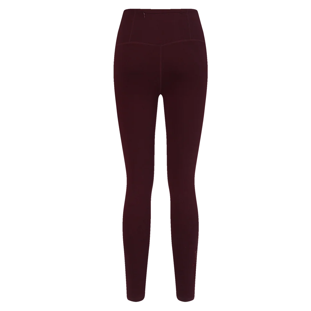 MLB LOS ANGELES DODGERS NEUTRAL HIGH WAIST JERSEY LEGGING (WINE) - Image 4