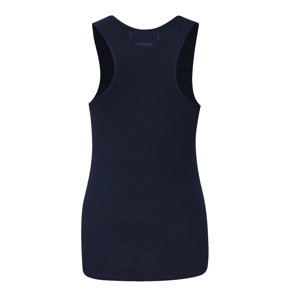 MLB MILWAUKEE BREWERS TRIPLE TONAL RELAXED FIT WOMEN'S RACERBACK (MIDNIGHT NAVY) - Image 4