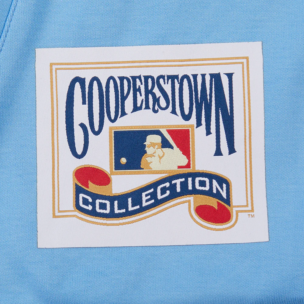 MLB MONTRÉAL EXPOS COOPERSTOWN LOGO PRO GAME DAY MEN'S DOUBLE KNIT JACKET (UNI BLUE/ ROYAL BLUE/ RED) - Image 6