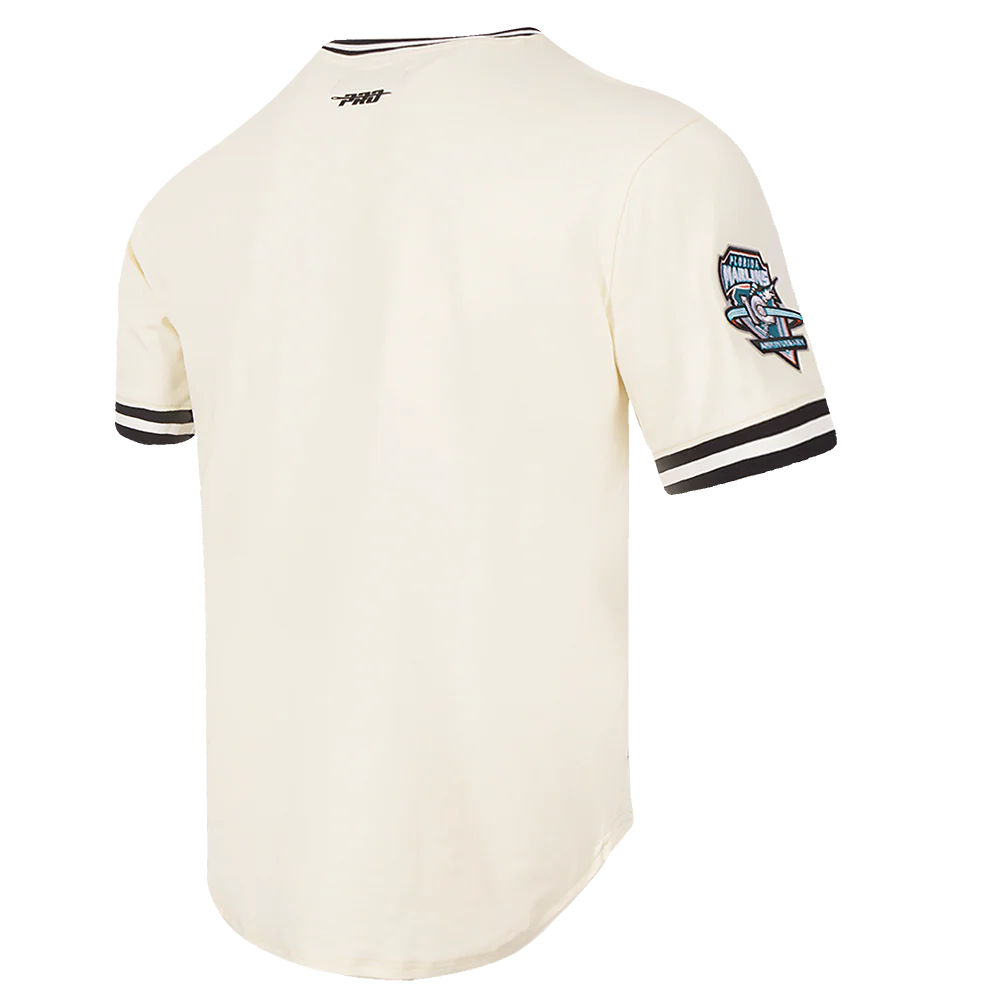 MLB FLORIDA MARLINS RETRO CLASSIC MEN'S TOP (EGGSHELL/ BLACK) - Image 4