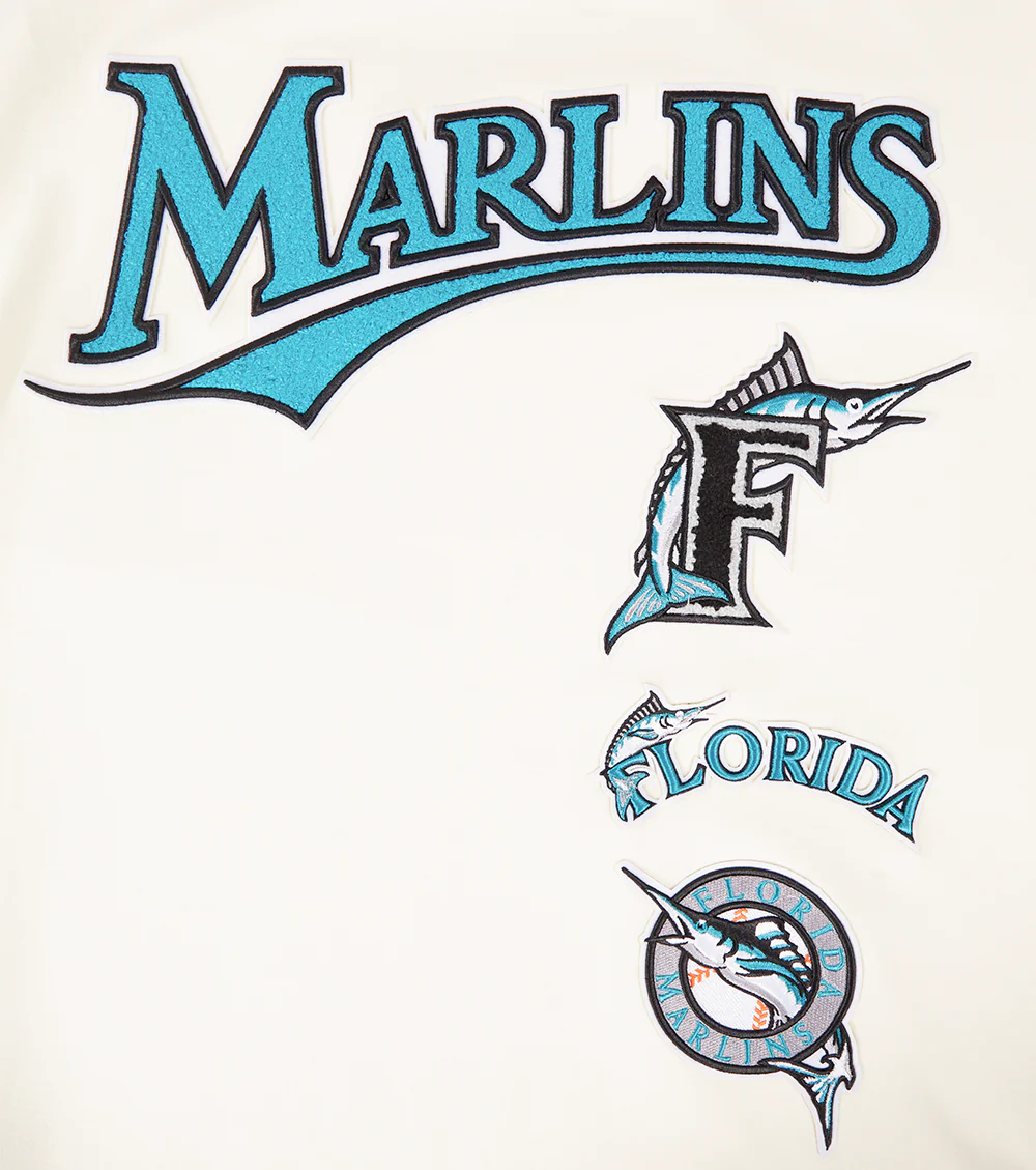 MLB FLORIDA MARLINS RETRO CLASSIC MEN'S TOP (EGGSHELL/ BLACK) - Image 5
