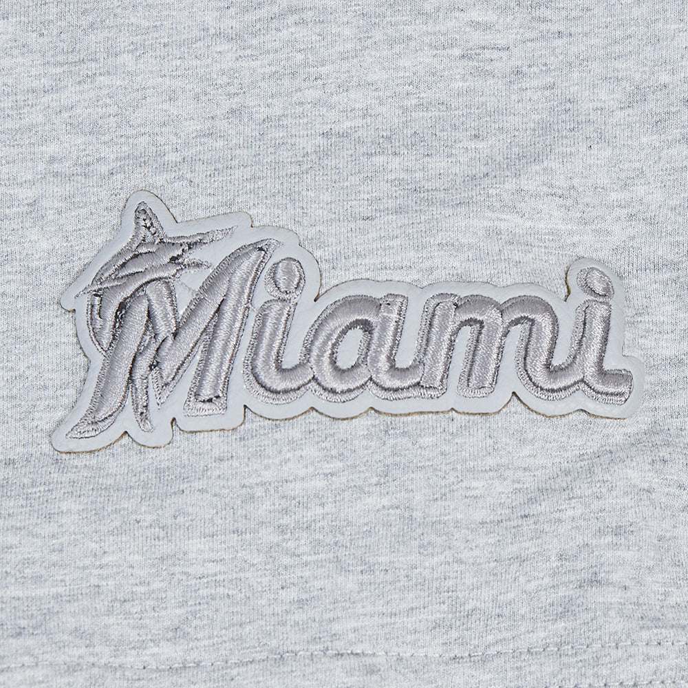 MLB MIAMI MARLINS TRIPLE TONAL BODYCON WOMEN'S DRESS (HEATHER GREY) - Image 6