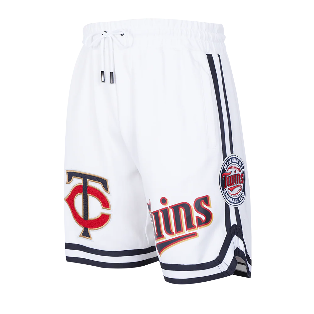 MLB MINNESOTA TWINS CLASSIC CHENILLE MEN'S SHORT (WHITE)