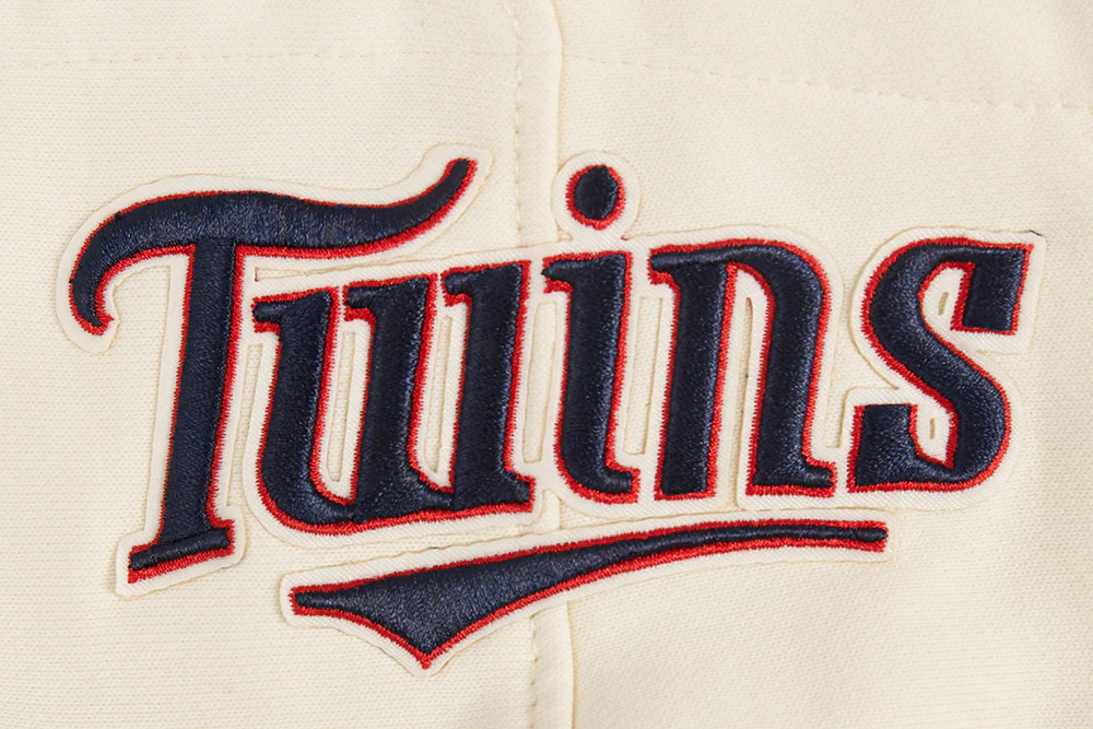 MLB MINNESOTA TWINS RETRO CLASSIC MEN'S PULLOVER HOODIE (EGGSHELL/ RED) - Image 8