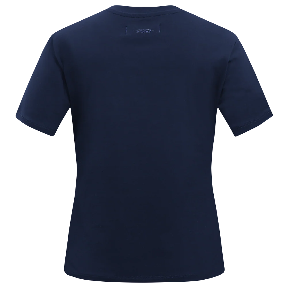 MLB MINNESOTA TWINS CLASSIC WOMEN'S SINGLE JERSEY SLIM FIT TOP (MIDNIGHT NAVY) - Image 3