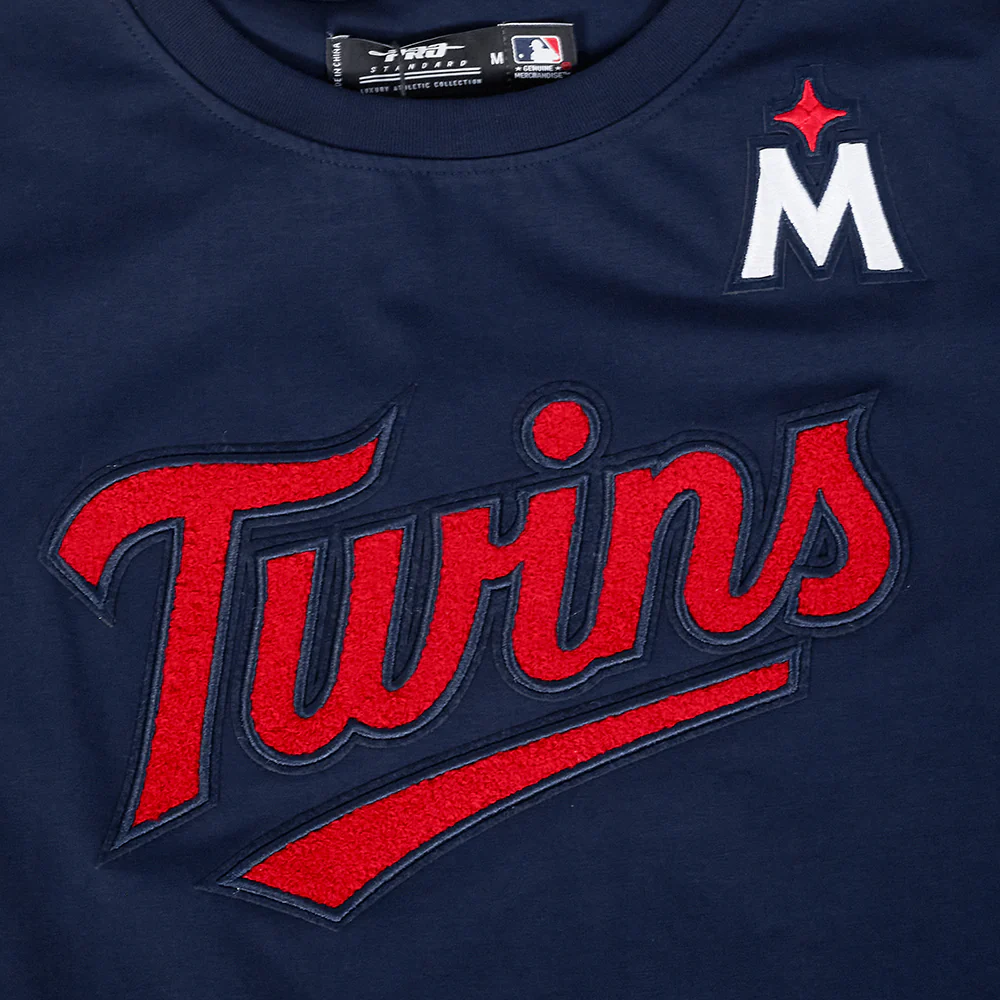 MLB MINNESOTA TWINS CLASSIC WOMEN'S SINGLE JERSEY SLIM FIT TOP (MIDNIGHT NAVY) - Image 5