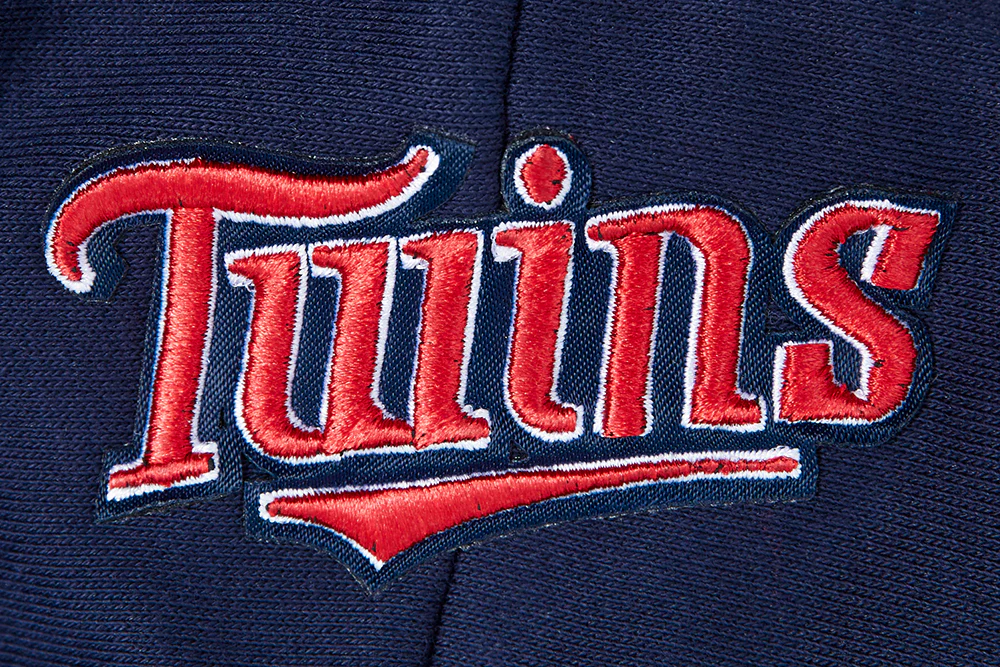 MLB MINNESOTA TWINS RETRO CLASSIC WOMEN'S RIB CROPPED PULLOVER HOODIE (MIDNIGHT NAVY/RED/MIDNIGHT NAVY) - Image 8