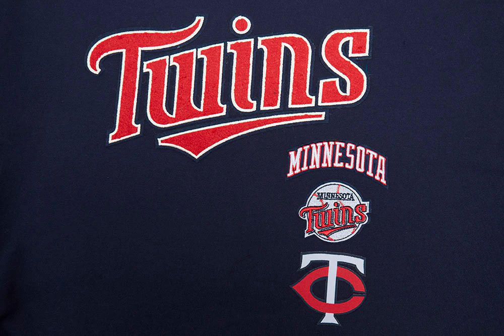 MLB MINNESOTA TWINS RETRO CLASSIC WOMEN'S RIB CREWNECK (MIDNIGHT NAVY/RED/MIDNIGHT NAVY) - Image 5