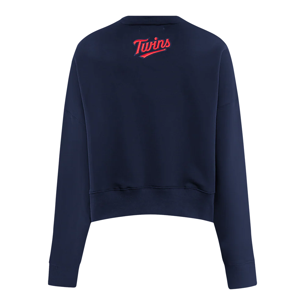 MLB MINNESOTA TWINS CLASSIC WOMEN'S CREWNECK (WHITE) - Image 3