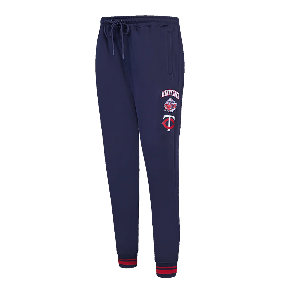 MLB MINNESOTA TWINS RETRO CLASSIC WOMEN'S RIB SWEATPANT (MIDNIGHT NAVY/RED/MIDNIGHT NAVY) - Image 2