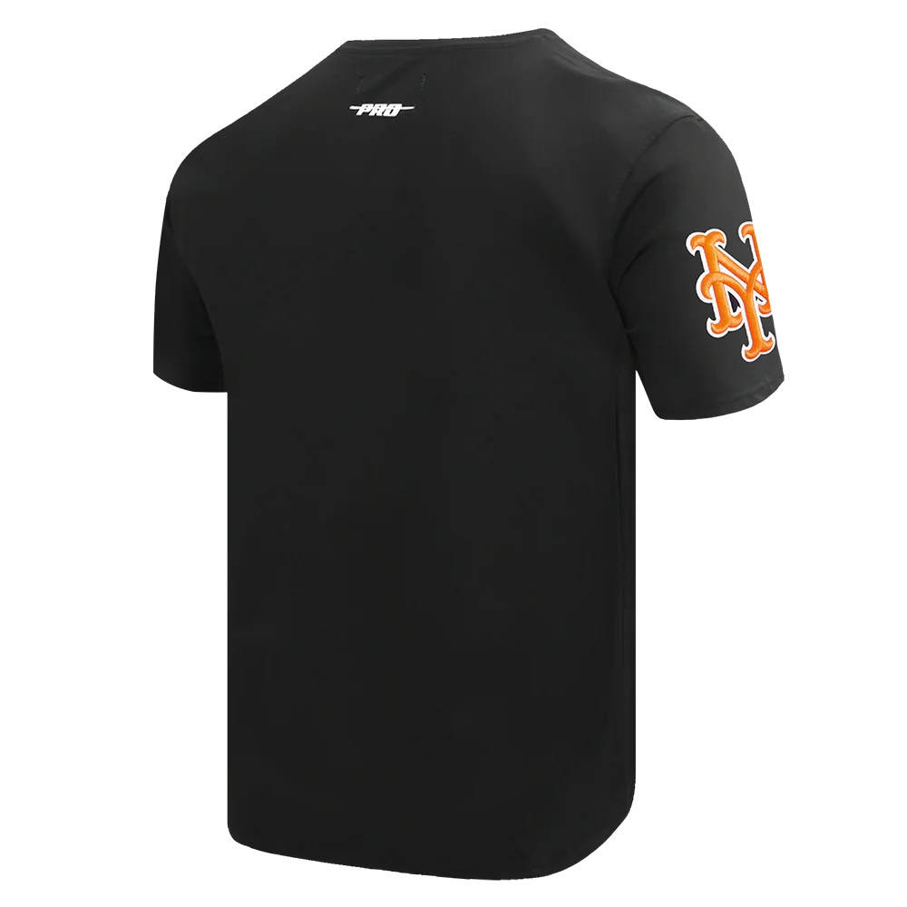 MLB NEW YORK METS SCRIPT TAIL MEN'S TOPS (BLACK) - Image 3