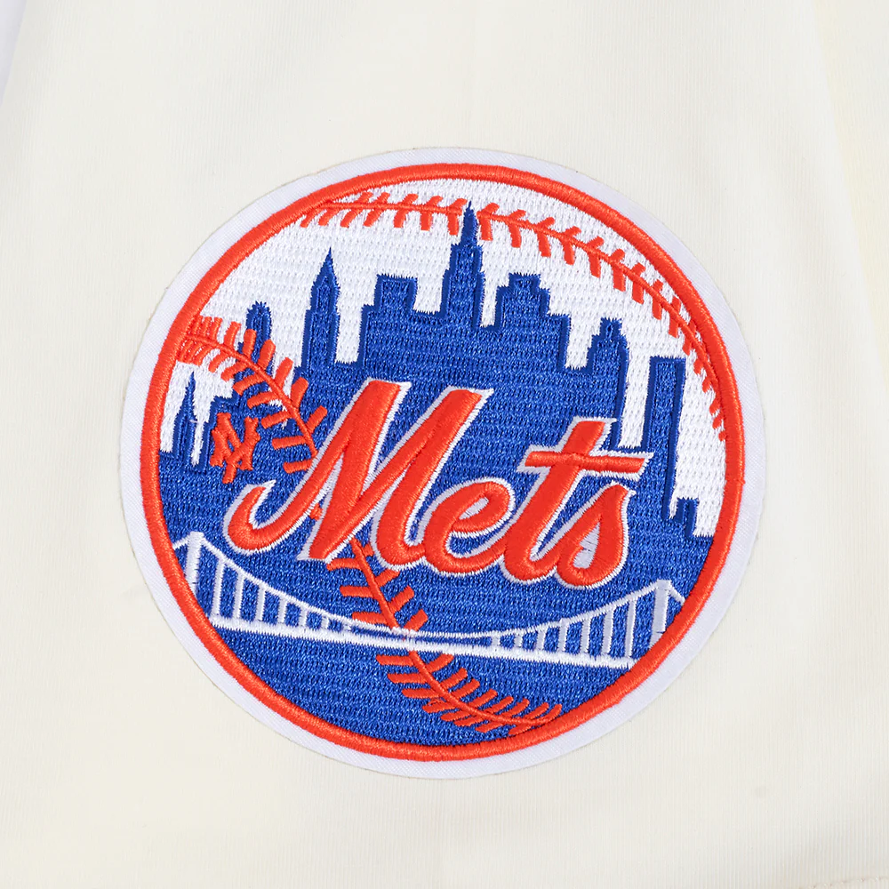 MLB NEW YORK METS RETRO CASCADE MEN'S RINGER TOP (EGGSHELL/ROYAL BLUE) - Image 6