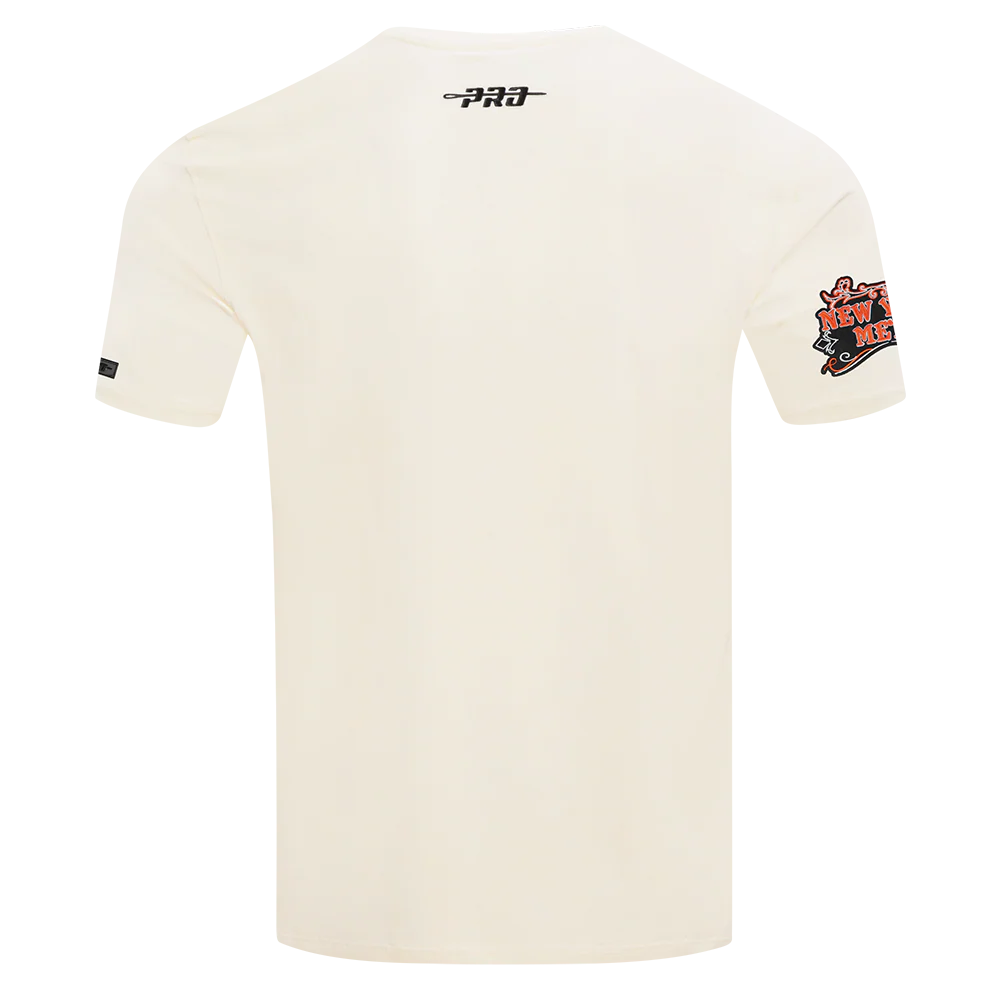 NEW YORK METS REBEL ATHLETICS STACKED LOGO MEN'S SJ TEE (EGGSHELL) - Image 3