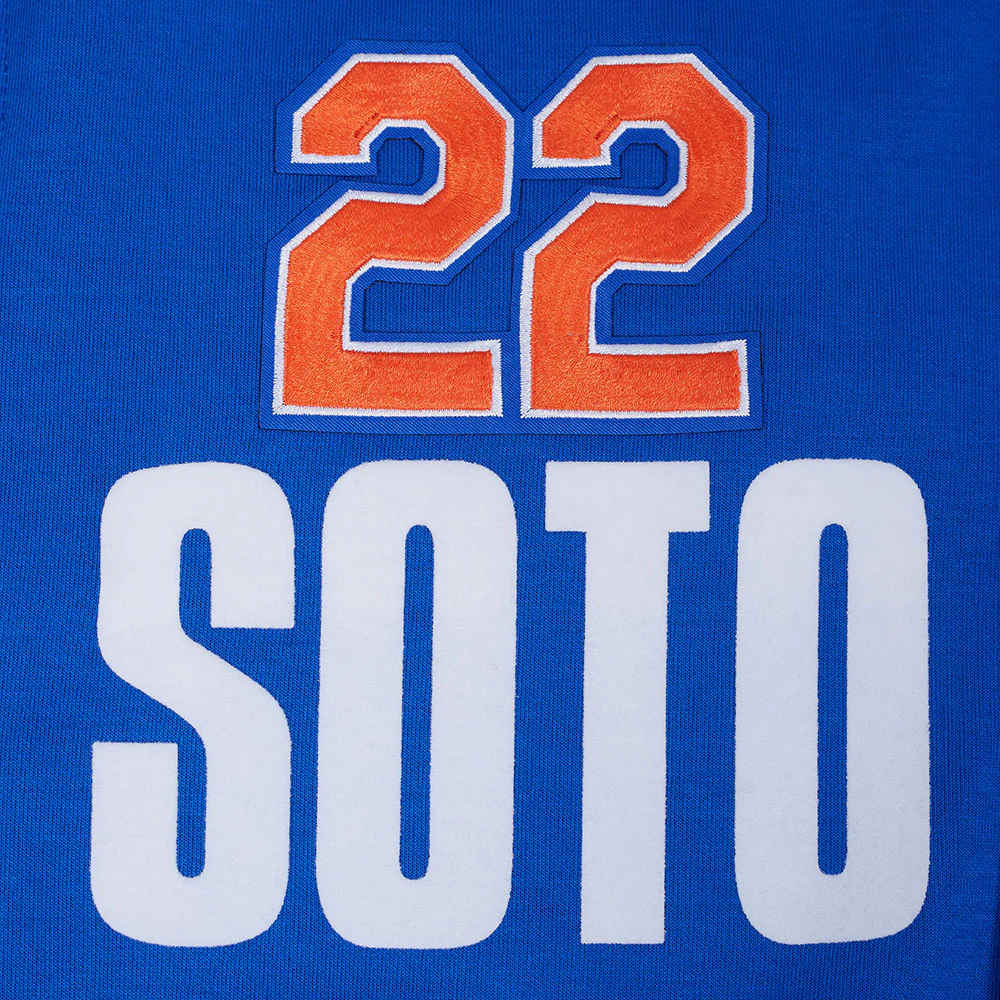 MLB NEW YORK METS JUAN SOTO #22 CLASSIC PLAYER NAME AND NUMBER MEN'S BUTTON DOWN SHIRT (ROYAL BLUE) - Image 7