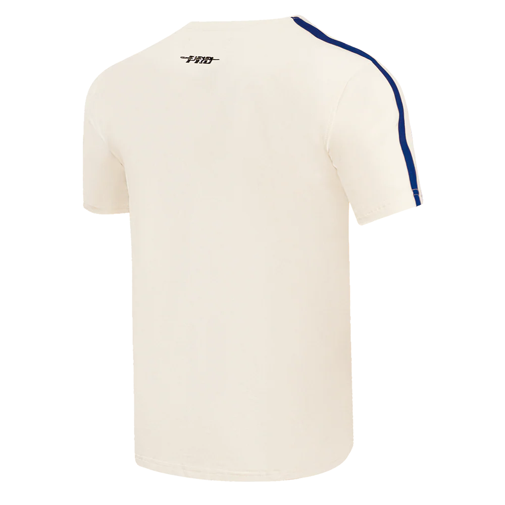 MLB NEW YORK METS RETRO CLASSIC MEN'S STRIPED TOP (EGGSHELL/ ROYAL BLUE) - Image 3