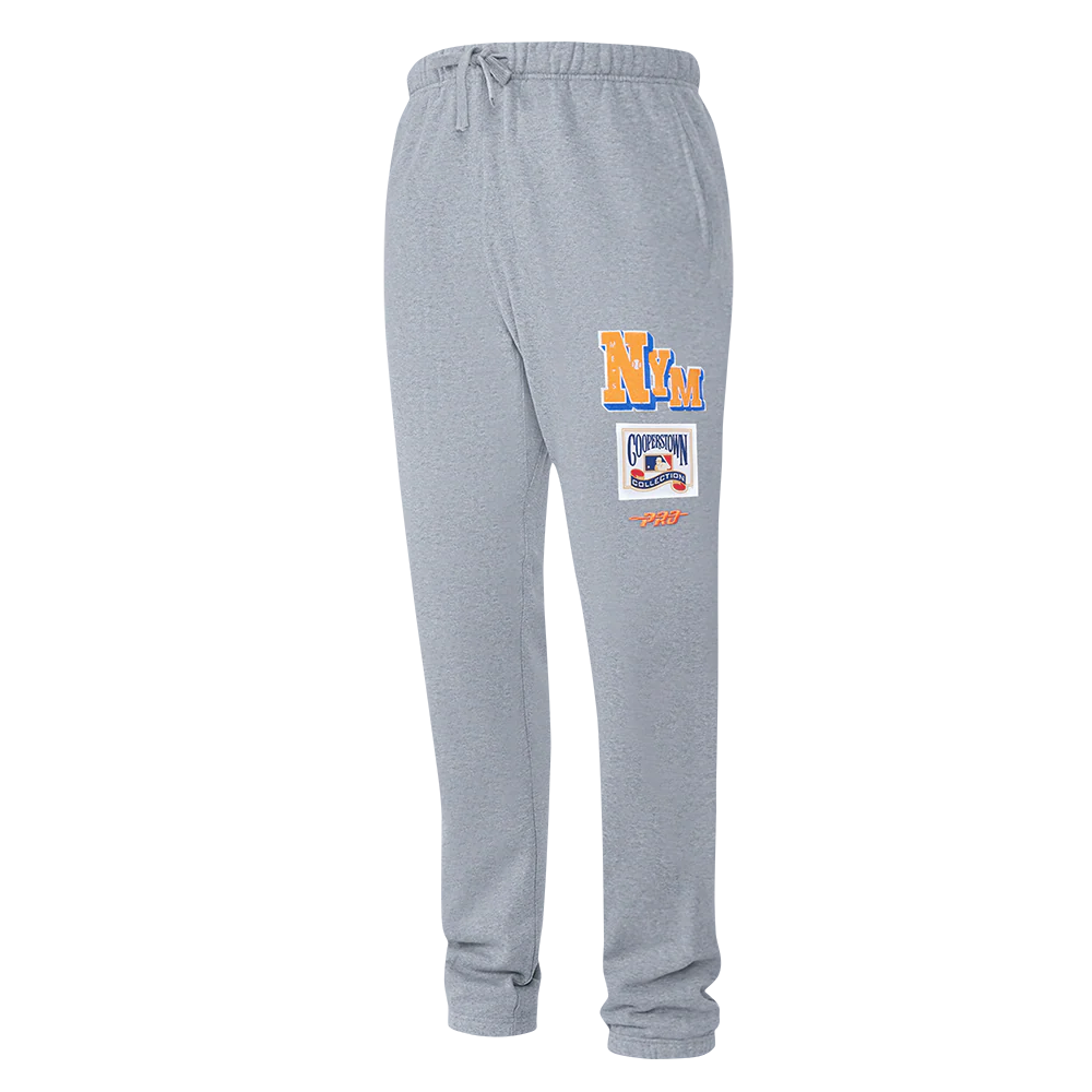 MLB NEW YORK METS BEST OF MEN'S FLC SWEATPANT (DARK HEATHER GRAY)