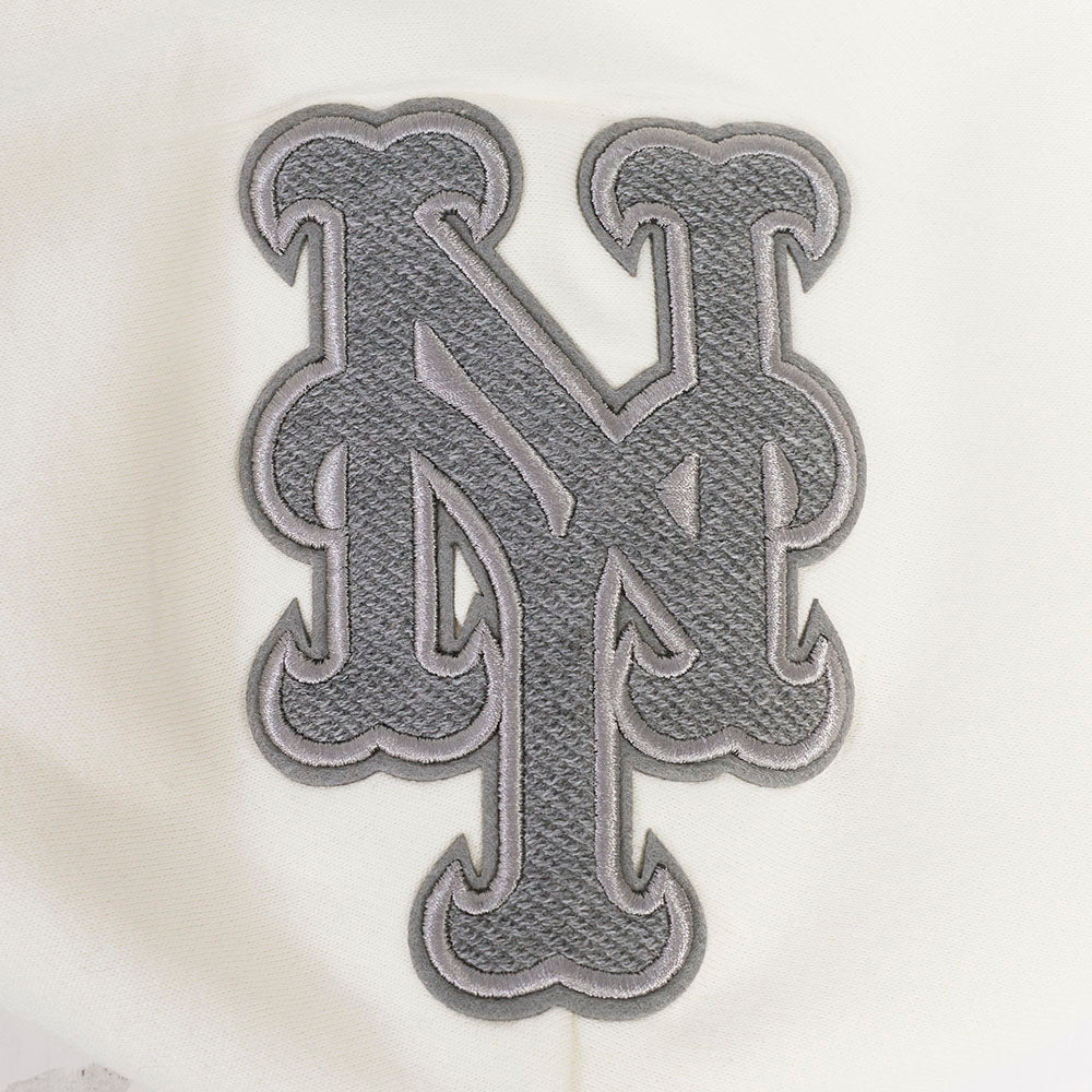 MLB NEW YORK METS REVERSE FRENCH TERRY MEN'S COLORBLOCK FLEECE PULLOVER HOODIE - Image 6