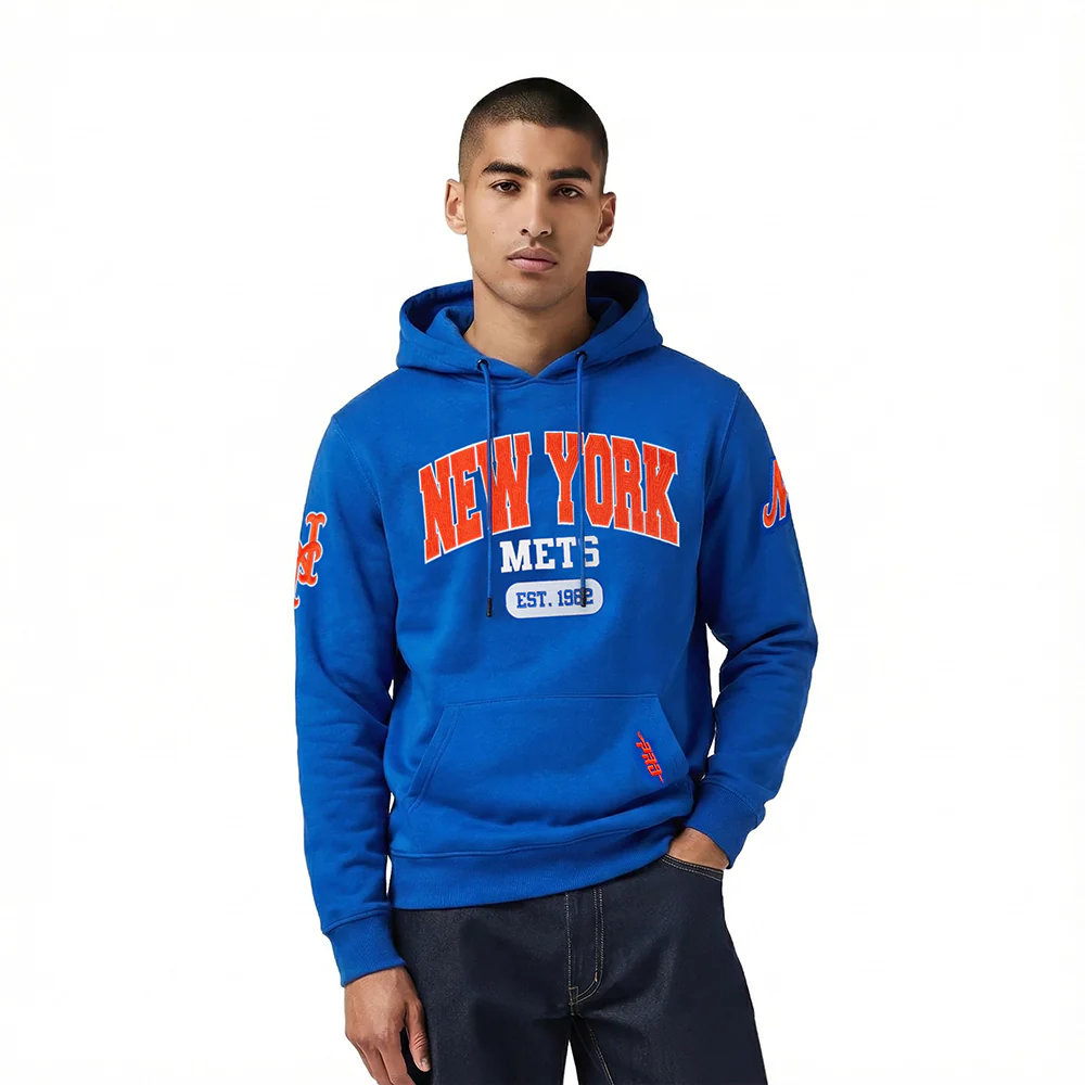 MLB NEW YORK METS CITY ARCH MEN'S FLC PO HOODIE (ROYAL BLUE)
