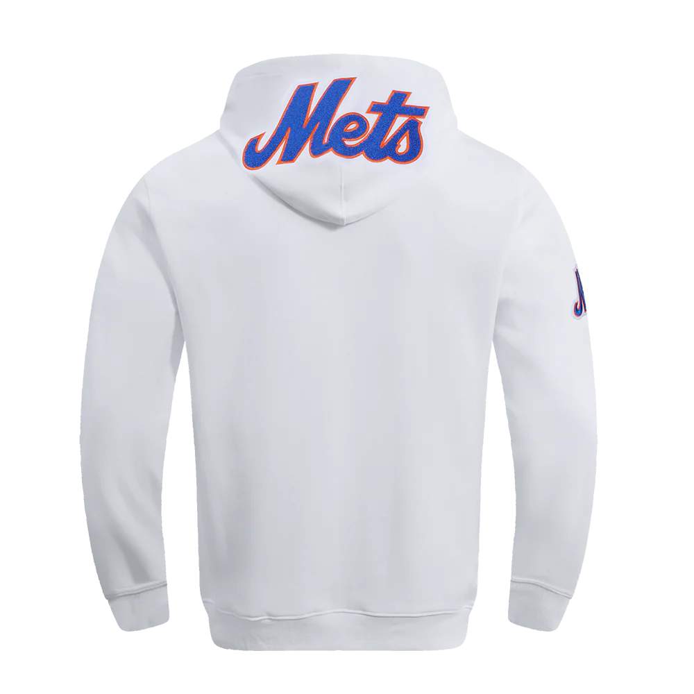 MLB NEW YORK METS MEN'S PULLOVER HOODIE(WHITE) - Image 3