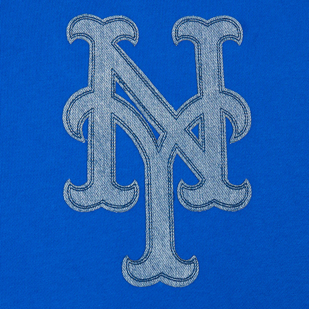 MLB NEW YORK METS VARSITY BLUES MEN'S PULLOVER HOODIE (ROYAL BLUE) - Image 5