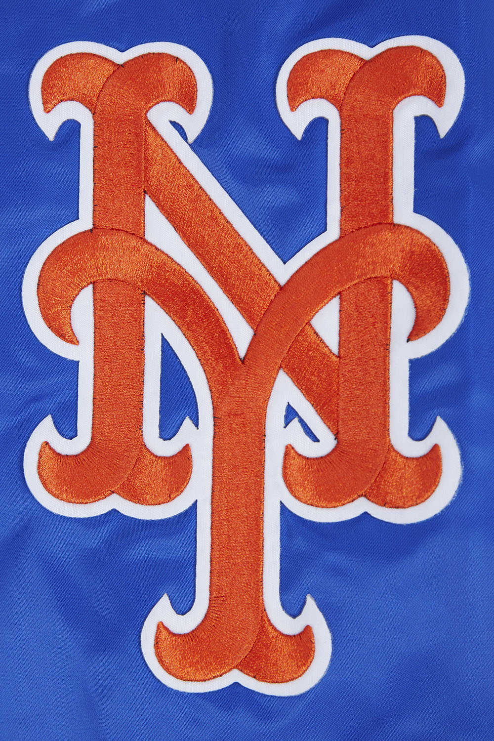 MLB NEW YORK METS SCRIPT TAIL MEN'S SATIN JACKET (ROYAL/ORANGE/ROYAL) - Image 8