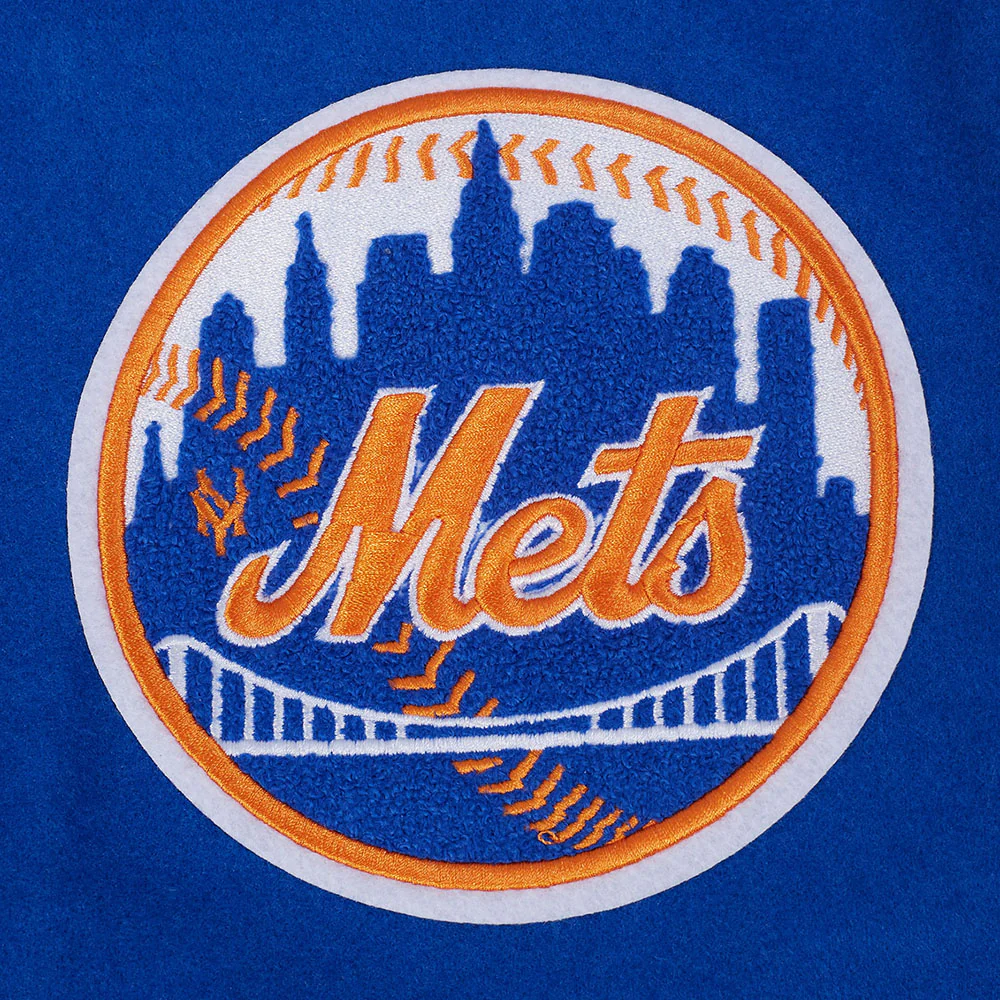MLB NEW YORK METS BEST OF MEN'S RIB WOOL VARSITY JACKET (ROYAL/ORANGE/ROYAL) - Image 10