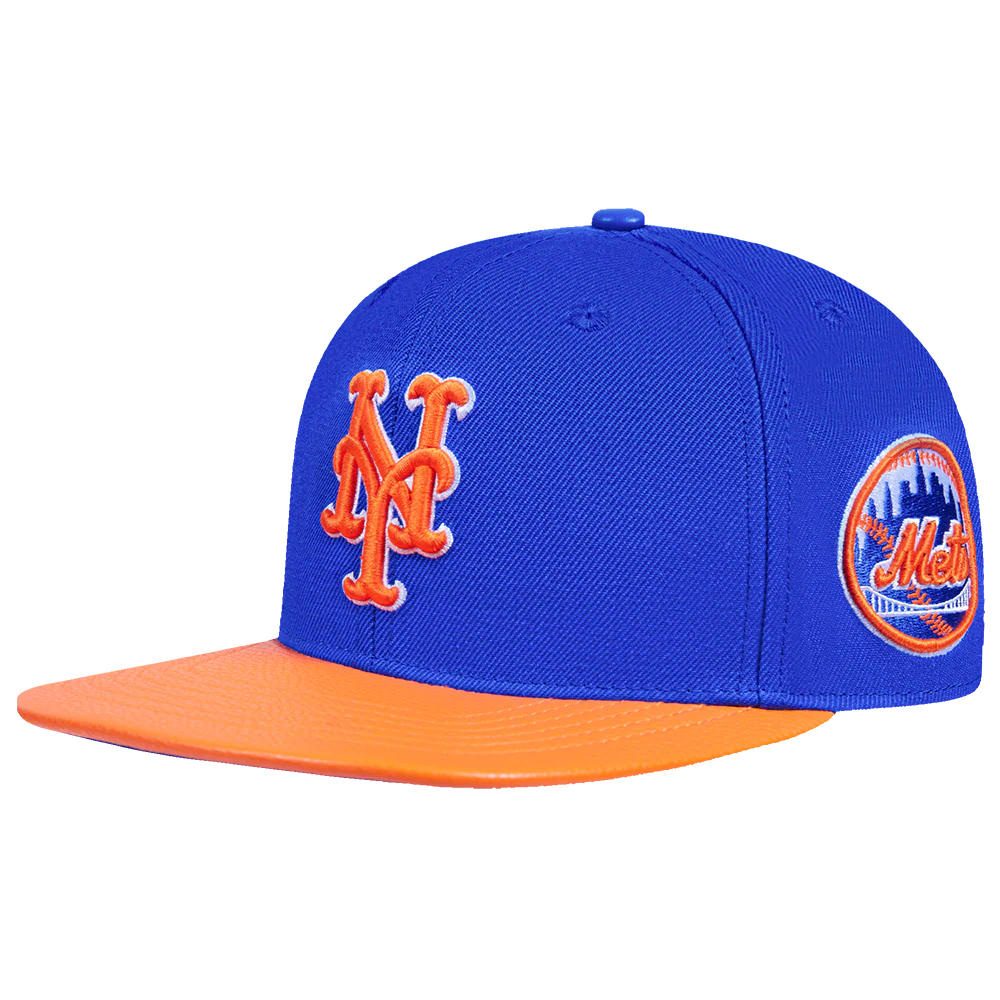 MLB NEW YORK METS FAST LANE LOGO WOOL STRAPBACK (ROYAL BLUE) - Image 2