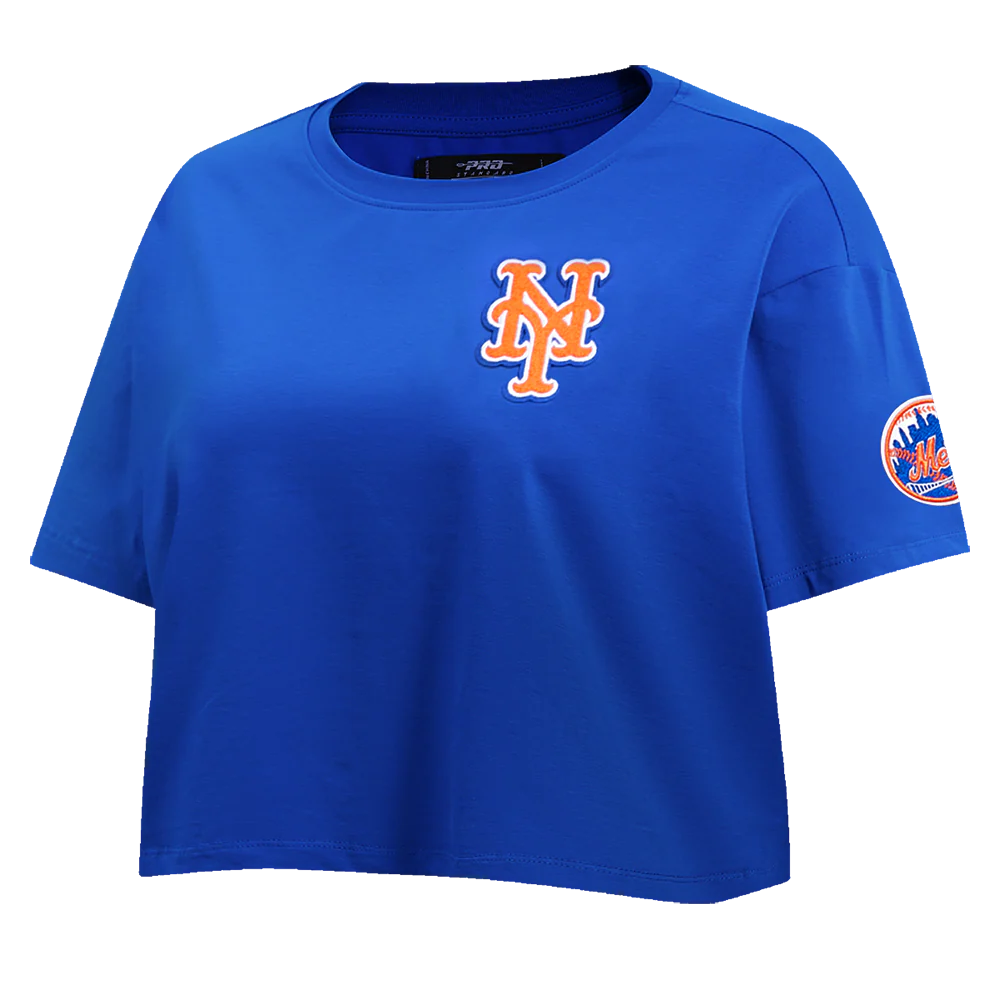 MLB NEW YORK METS CLASSIC WOMEN'S BOXY TOP (ROYAL BLUE) - Image 2