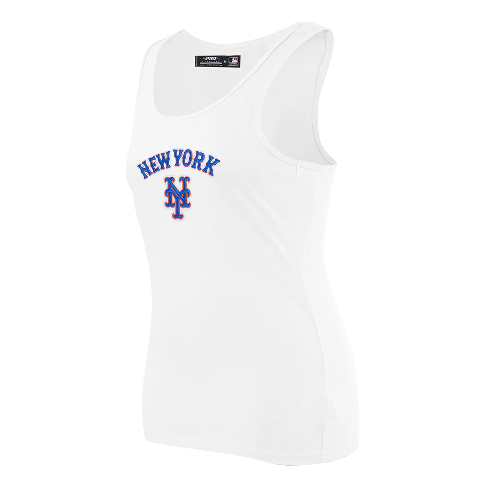 MLB NEW YORK METS CLASSIC WOMEN'S RELAXED FIT RACERBACK (WHITE) - Image 2