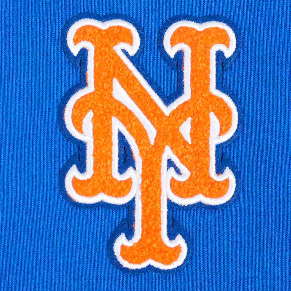 MLB NEW YORK METS CLASSIC WOMEN'S FLEECE HOODIE DRESS (ROYAL BLUE) - Image 7