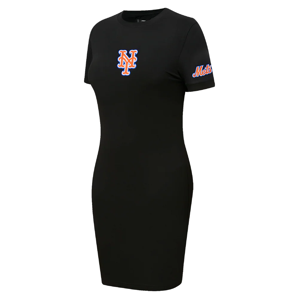 MLB NEW YORK METS CLASSIC WOMEN'S BODYCON DRESS (BLACK) - Image 2