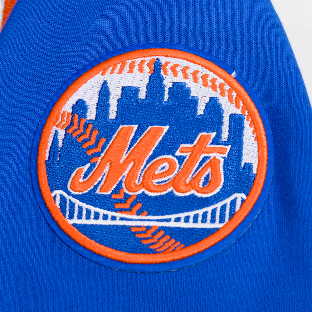 MLB NEW YORK METS CLASSIC BIG BOYS FLEECE FZ HOODIE (ROYAL BLUE) - Image 6