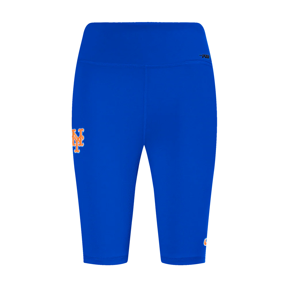 MLB NEW YORK METS CLASSIC WOMEN'S COTTON BIKE SHORT (ROYAL BLUE) - Image 2