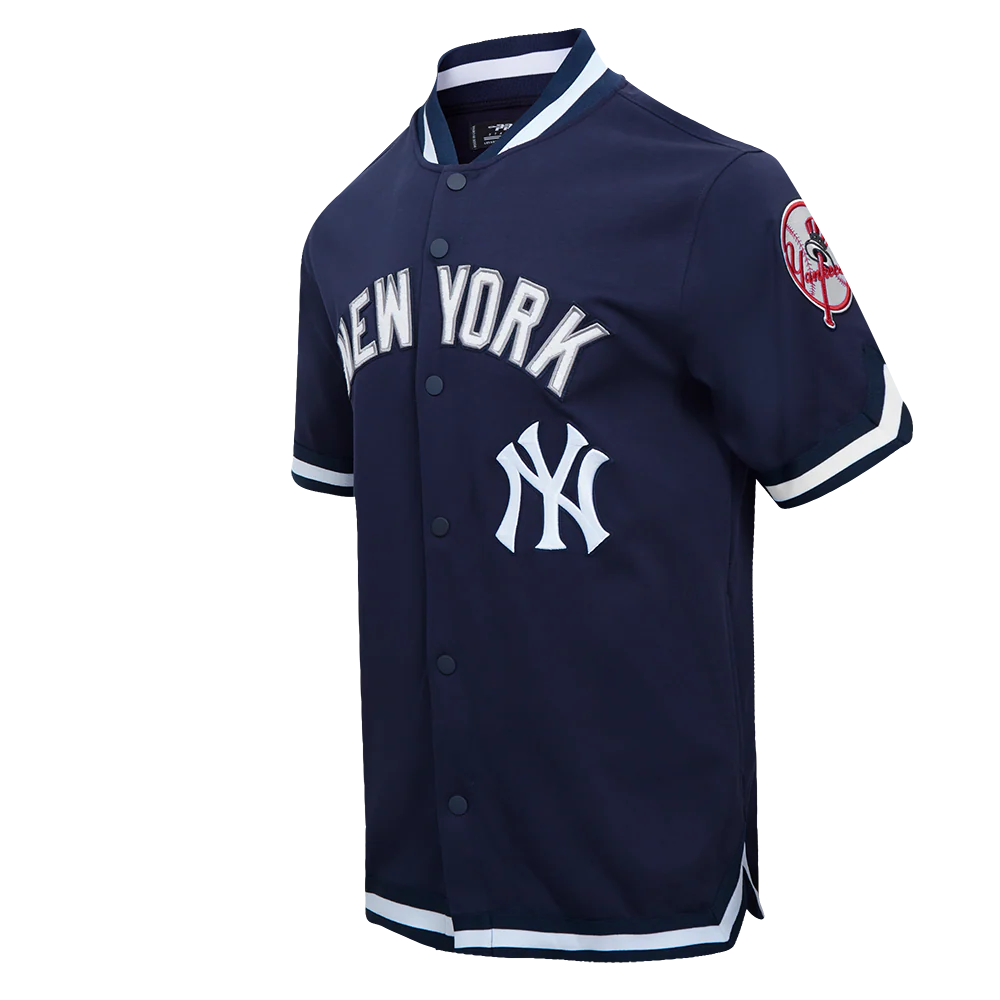 MLB NEW YORK YANKEES CLASSIC MEN'S WARM UP JACKET (MIDNIGHT NAVY) - Image 2