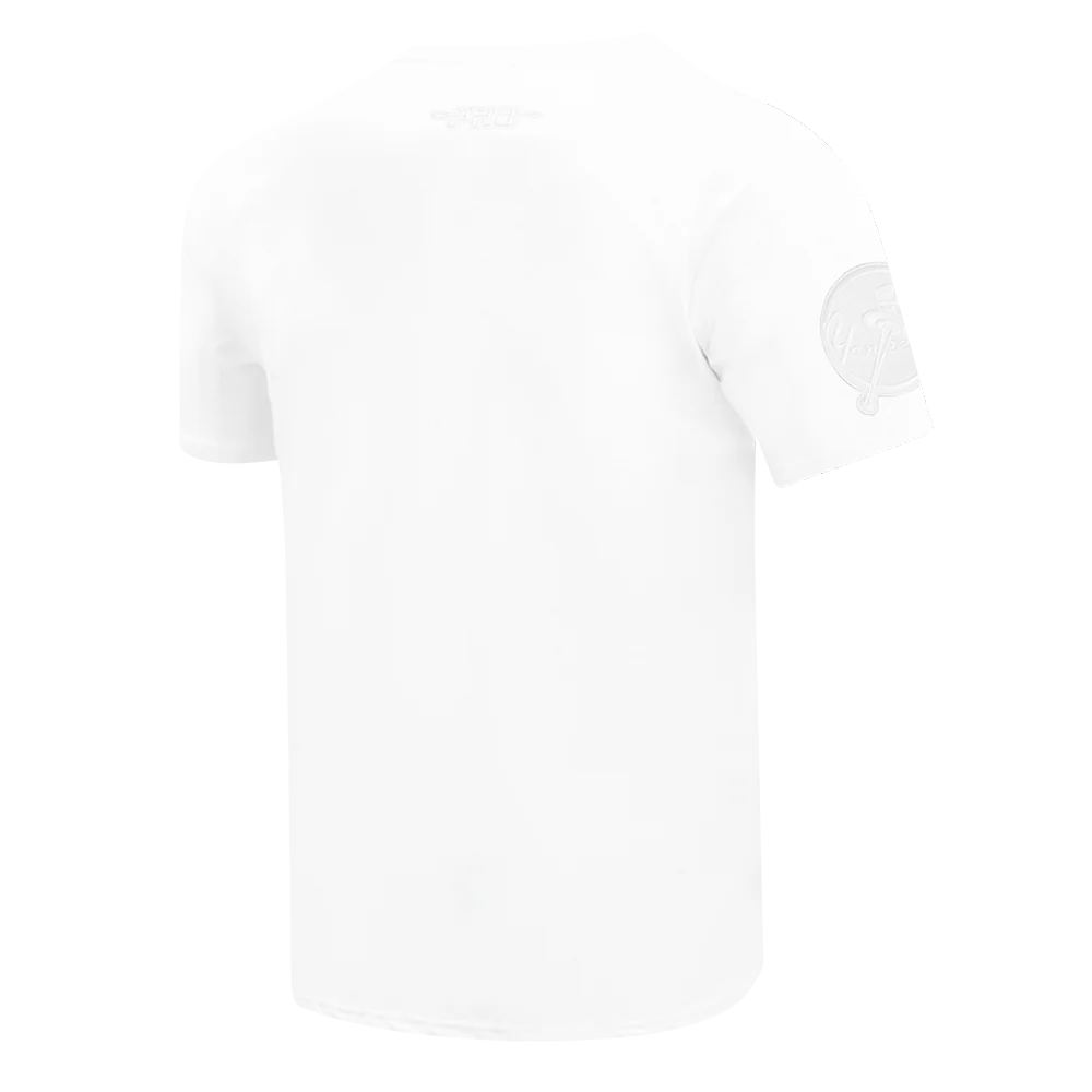 MLB NEW YORK YANKEES WHITE OUT MEN'S SINGLE JERSEY TOP (WHITE) - Image 4