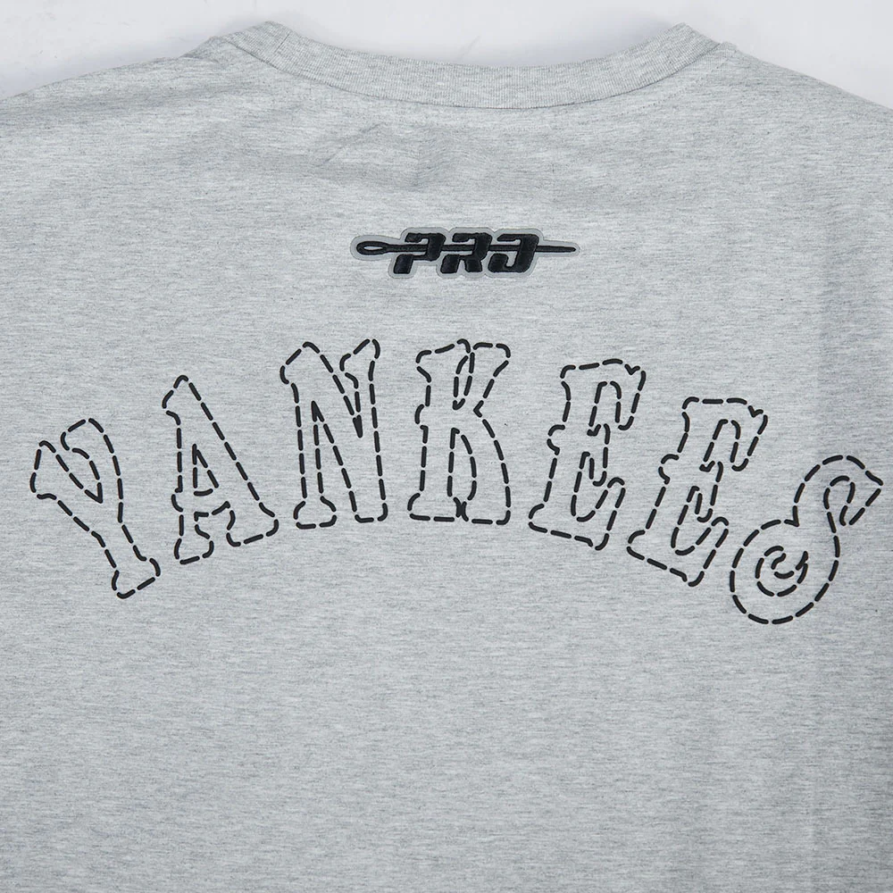 MLB NEW YORK YANKEES REBEL ATHLETICS MEN'S SJ TEE (HEATHER GREY) - Image 6