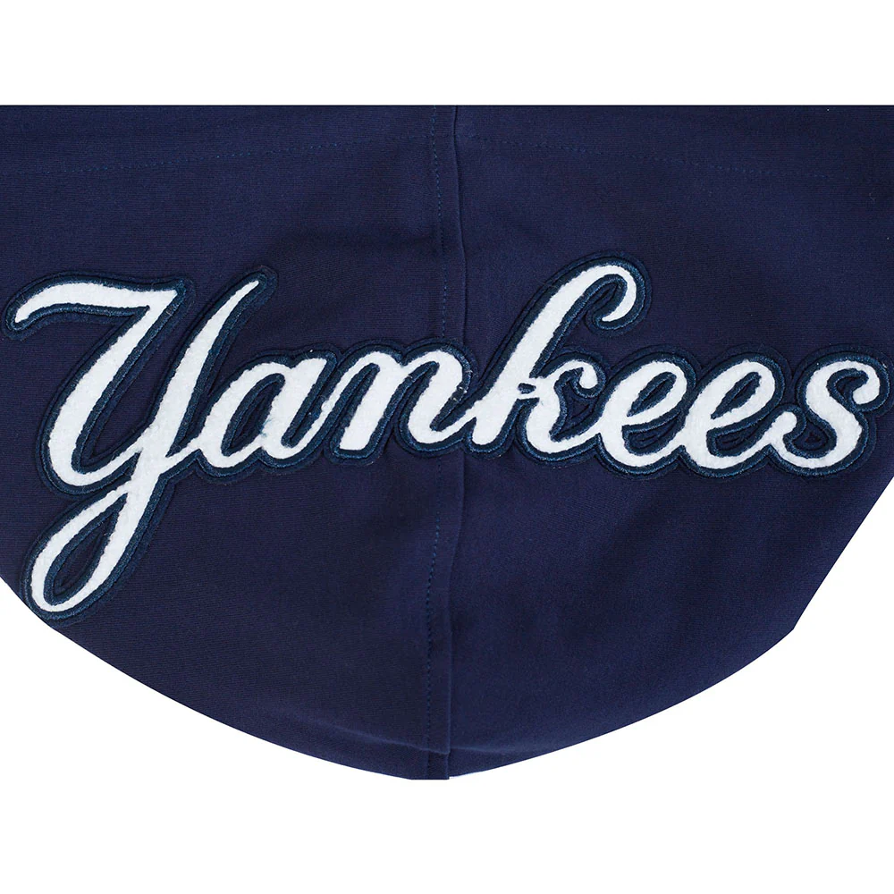 MLB NEW YORK YANKEES AARON JUDGE #99 CLASSIC MEN'S SHORT SLEEVE PULLOVER HOODIE (MIDNIGHT NAVY) - Image 5