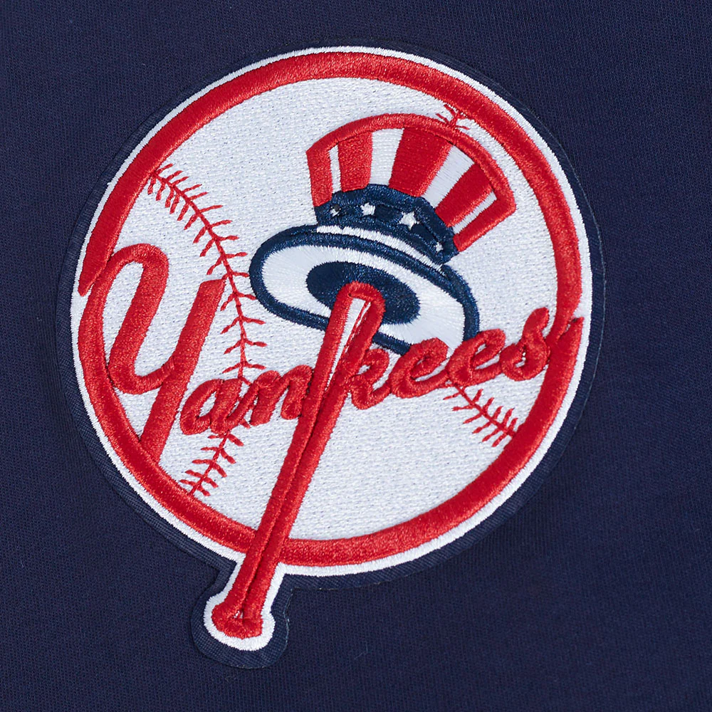 MLB NEW YORK YANKEES AARON JUDGE #99 CLASSIC MEN'S SHORT SLEEVE PULLOVER HOODIE (MIDNIGHT NAVY) - Image 6