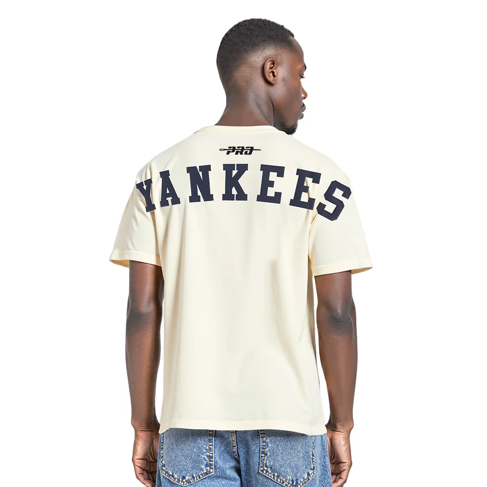MLB NEW YORK YANKEES WINGSPAN MEN'S CJ DROP SHOULDER TEE (EGGSHELL)